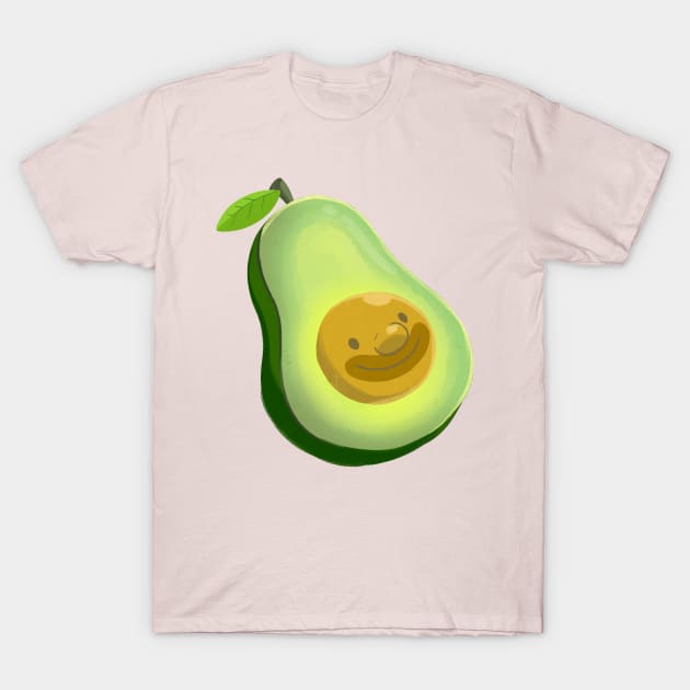 Avocado Smile T-Shirt by Art By Ridley